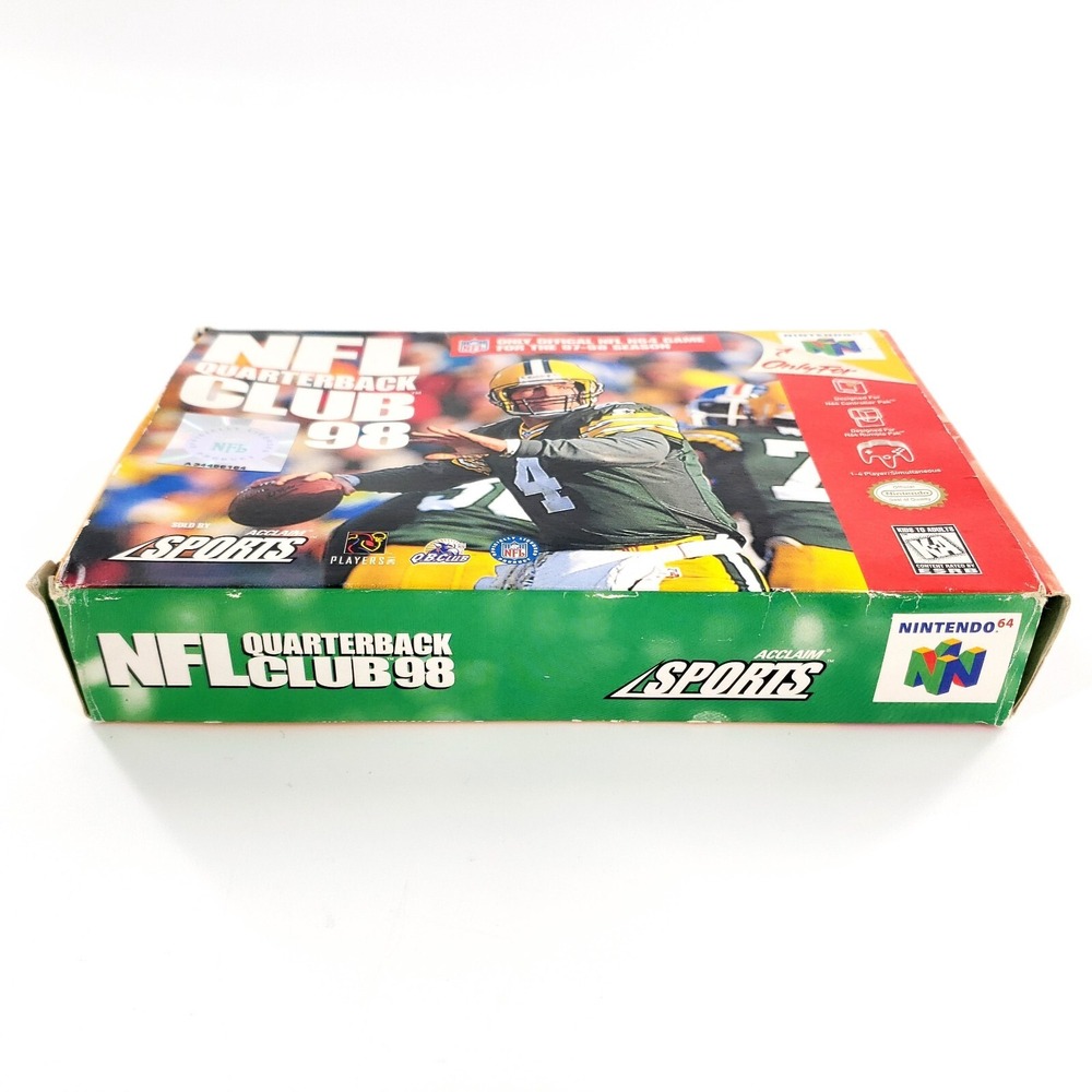 NFL Quarterback Club 98 (Nintendo 64, 1997) Authentic Complete Tested & Works - Picture 8 of 16